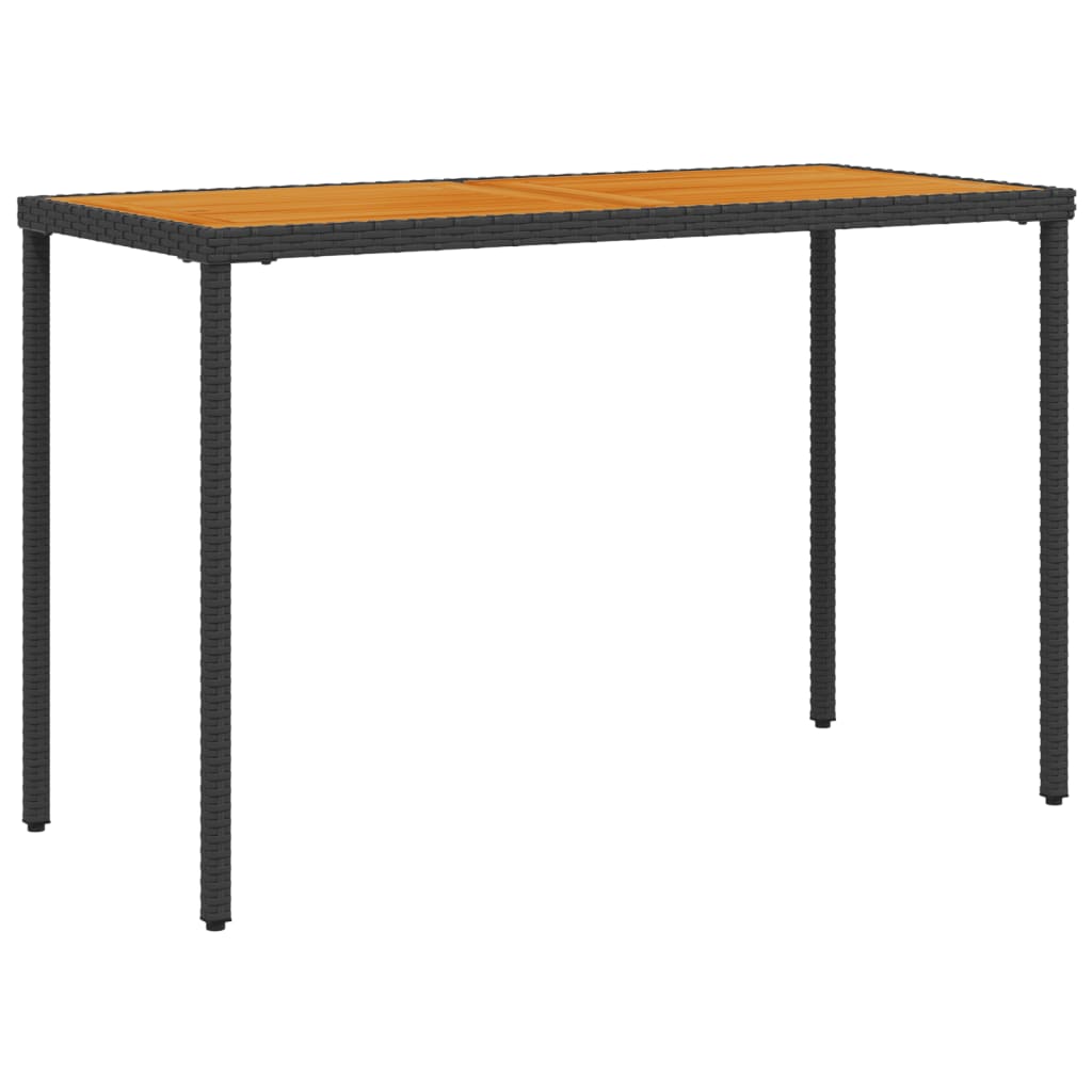Ensemble à manger de jardin coussins 5pcs Noir Résine tressée - XIOS