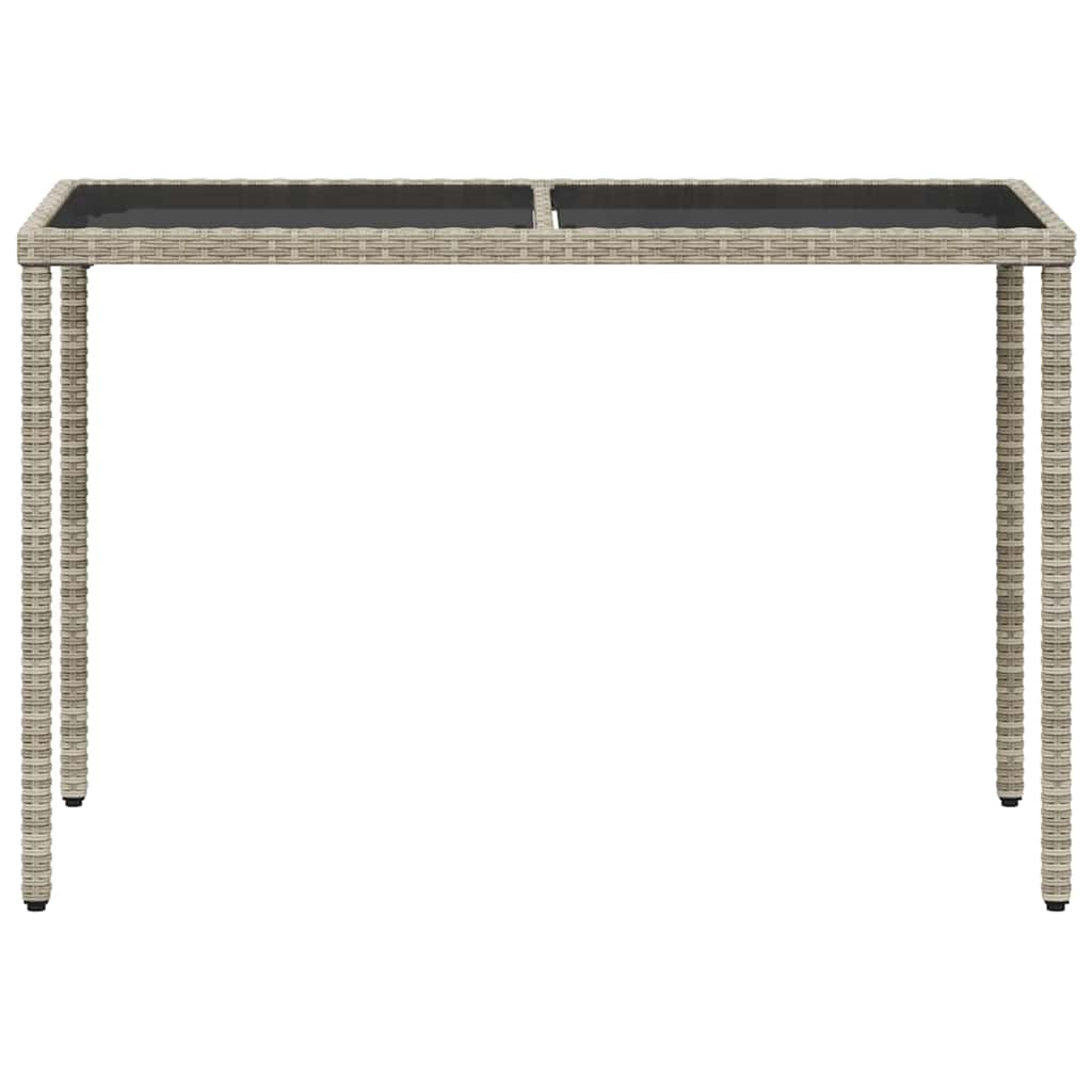 Ensemble à manger de jardin et coussins 5 pcs gris clair rotin - XIOS