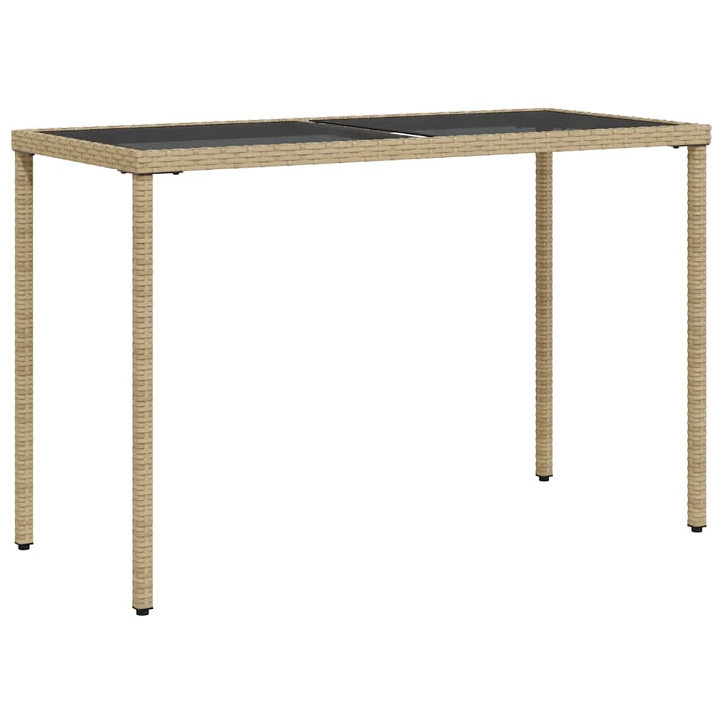 Ensemble à manger de jardin coussins 5 pcs mélange beige rotin - XIOS