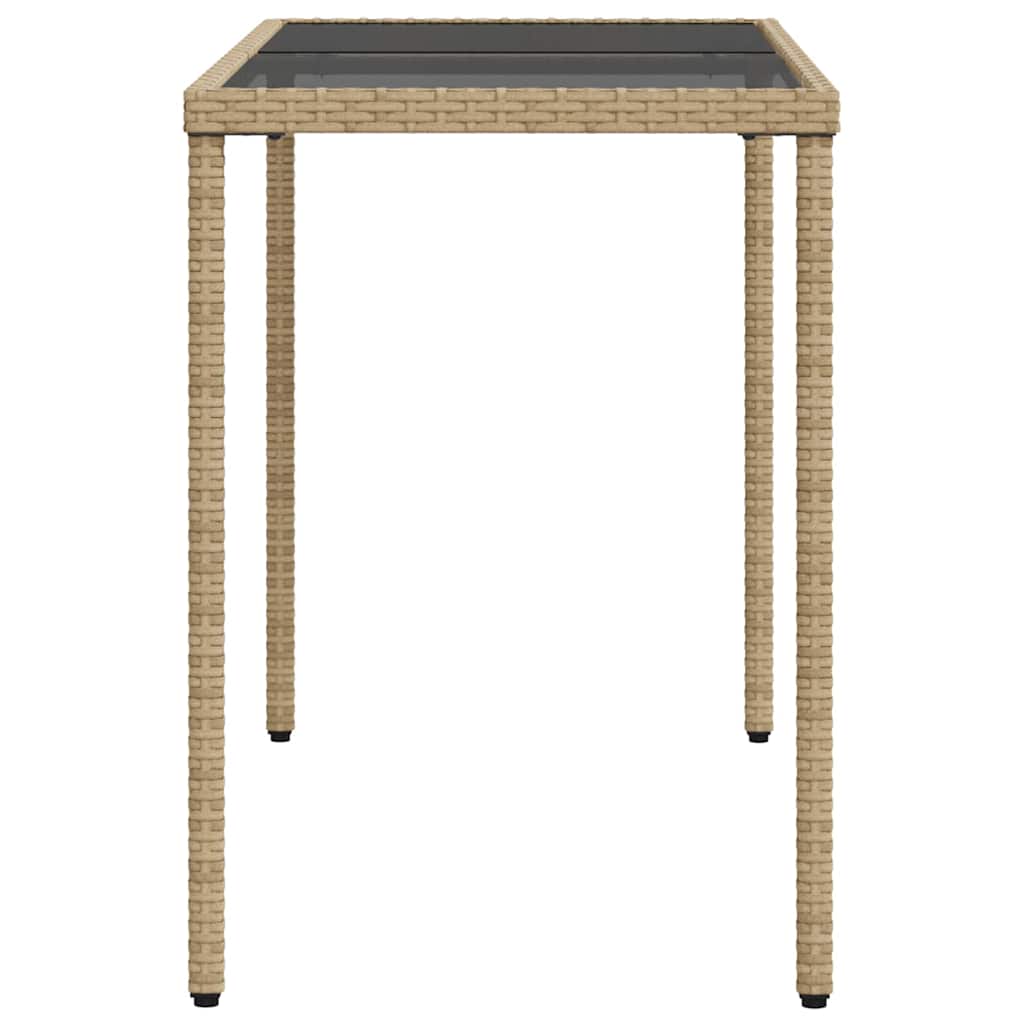 Ensemble à manger de jardin coussins 5 pcs mélange beige rotin - XIOS