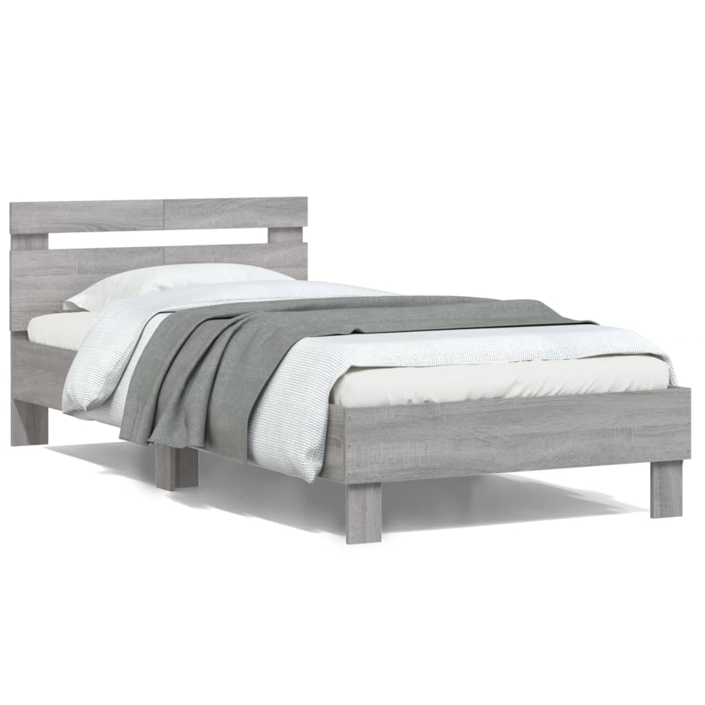Cadre de lit sans matelas avec tête de lit 100x200 cm - XIOS