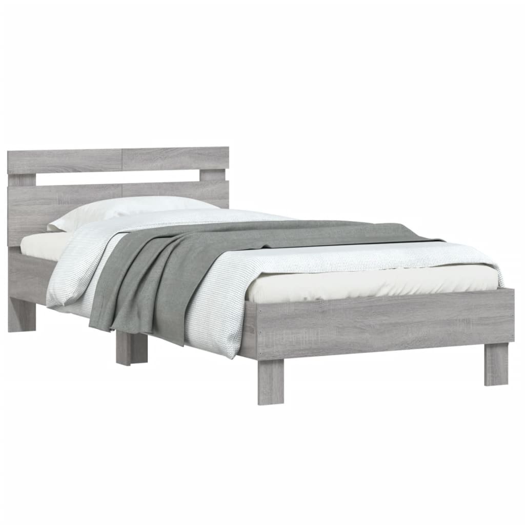 Cadre de lit sans matelas avec tête de lit 100x200 cm - XIOS