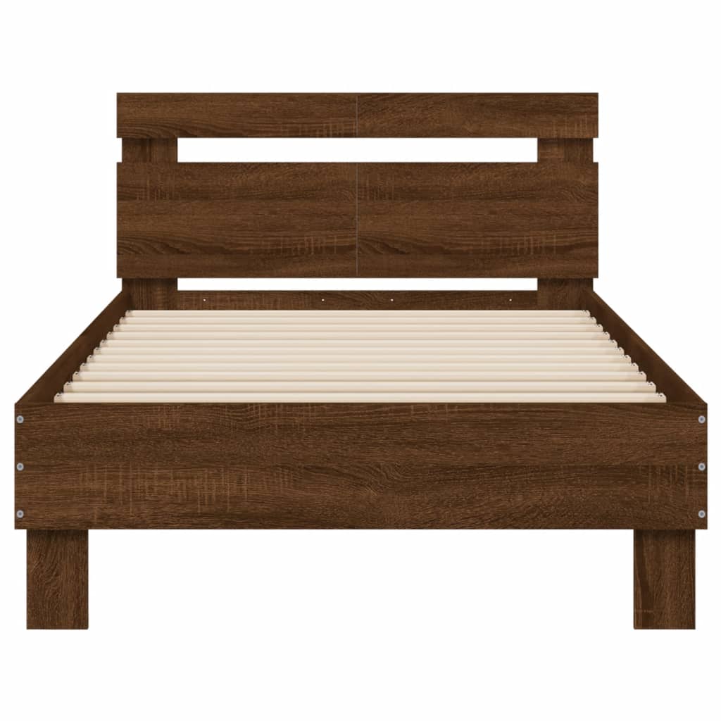 Cadre de lit sans matelas avec tête de lit 100x200 cm - XIOS