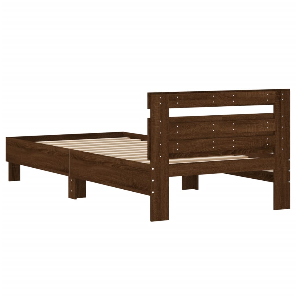 Cadre de lit sans matelas avec tête de lit 100x200 cm - XIOS