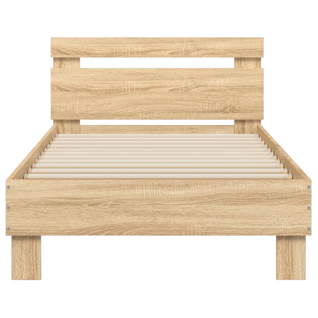 Cadre de lit sans matelas avec tête de lit 90x190 cm - XIOS
