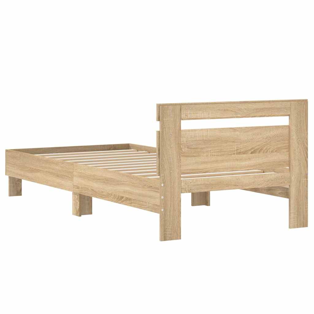 Cadre de lit sans matelas avec tête de lit 75x190 cm - XIOS
