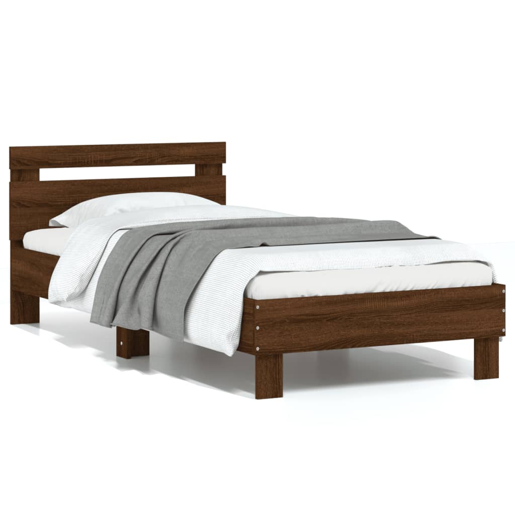 Cadre de lit sans matelas avec tête de lit 75x190 cm - XIOS