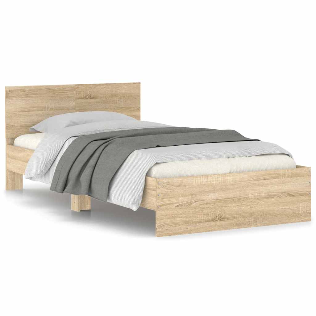 Cadre de lit sans matelas avec tête de lit 100x200 cm - XIOS