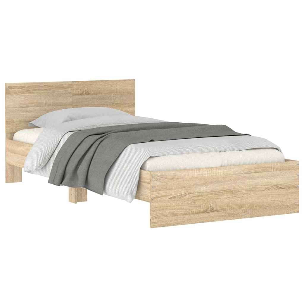 Cadre de lit sans matelas avec tête de lit 100x200 cm - XIOS