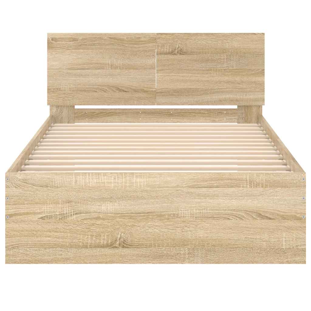 Cadre de lit sans matelas avec tête de lit 100x200 cm - XIOS