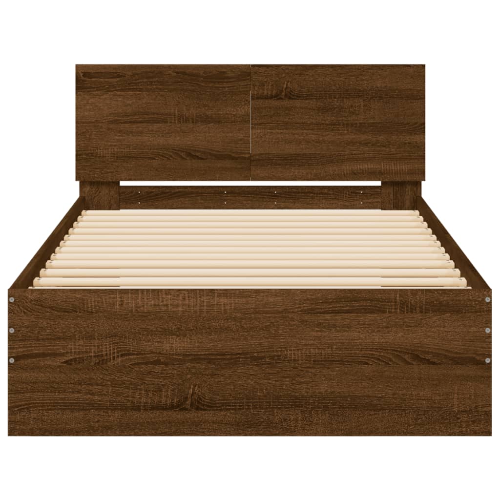 Cadre de lit sans matelas avec tête de lit 100x200 cm - XIOS