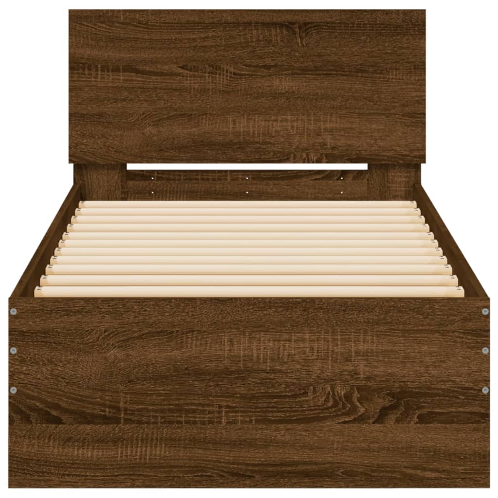 Cadre de lit sans matelas avec tête de lit 90x200 cm - XIOS