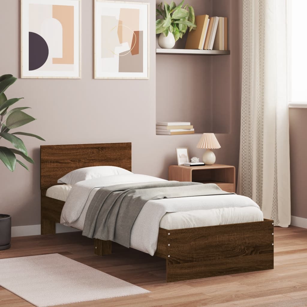 Cadre de lit sans matelas avec tête de lit 90x200 cm - XIOS