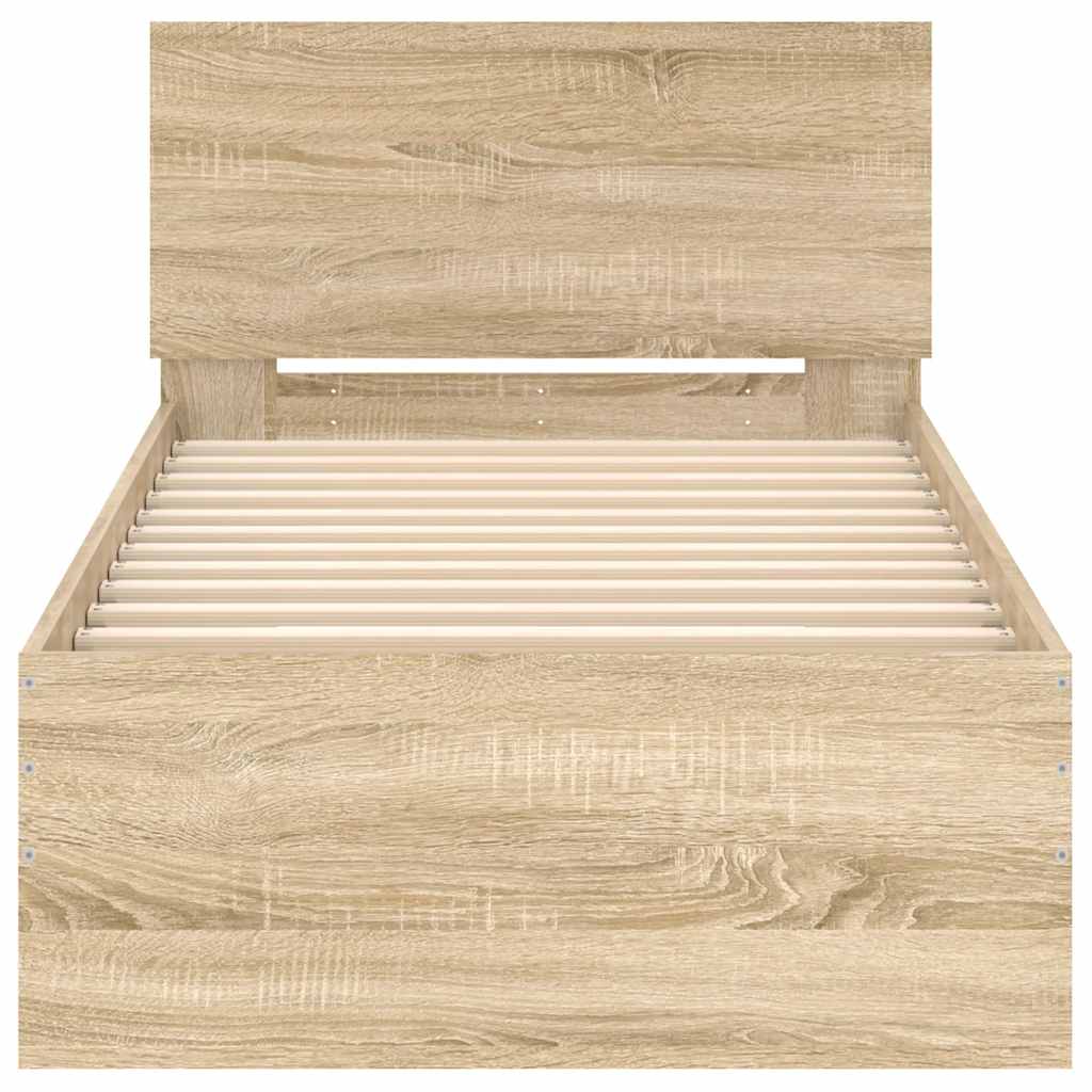 Cadre de lit sans matelas avec tête de lit 90x190 cm - XIOS