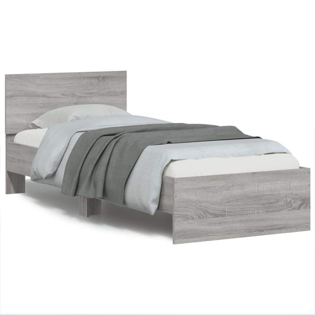 Cadre de lit sans matelas avec tête de lit 90x190 cm - XIOS