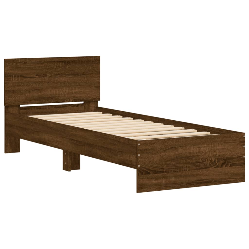 Cadre de lit sans matelas avec tête de lit 90x190 cm - XIOS