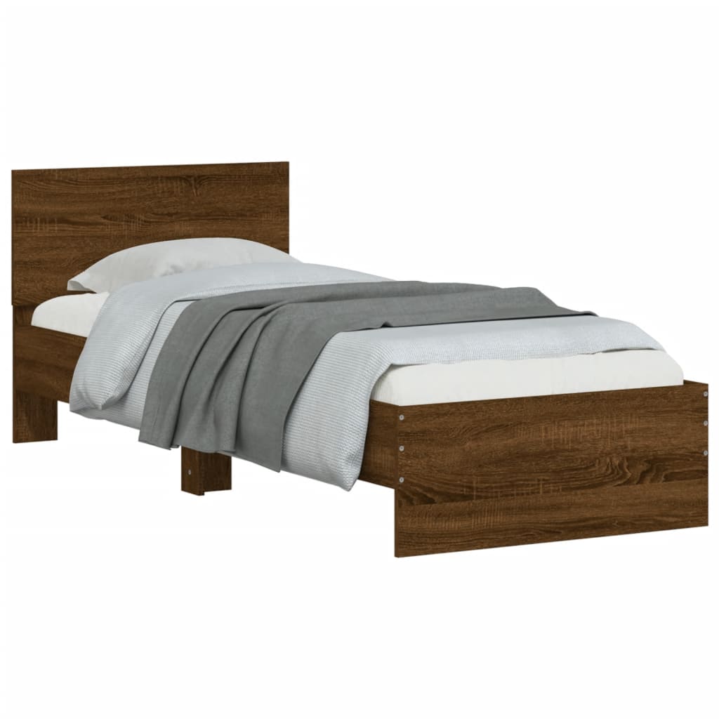 Cadre de lit sans matelas avec tête de lit 90x190 cm - XIOS