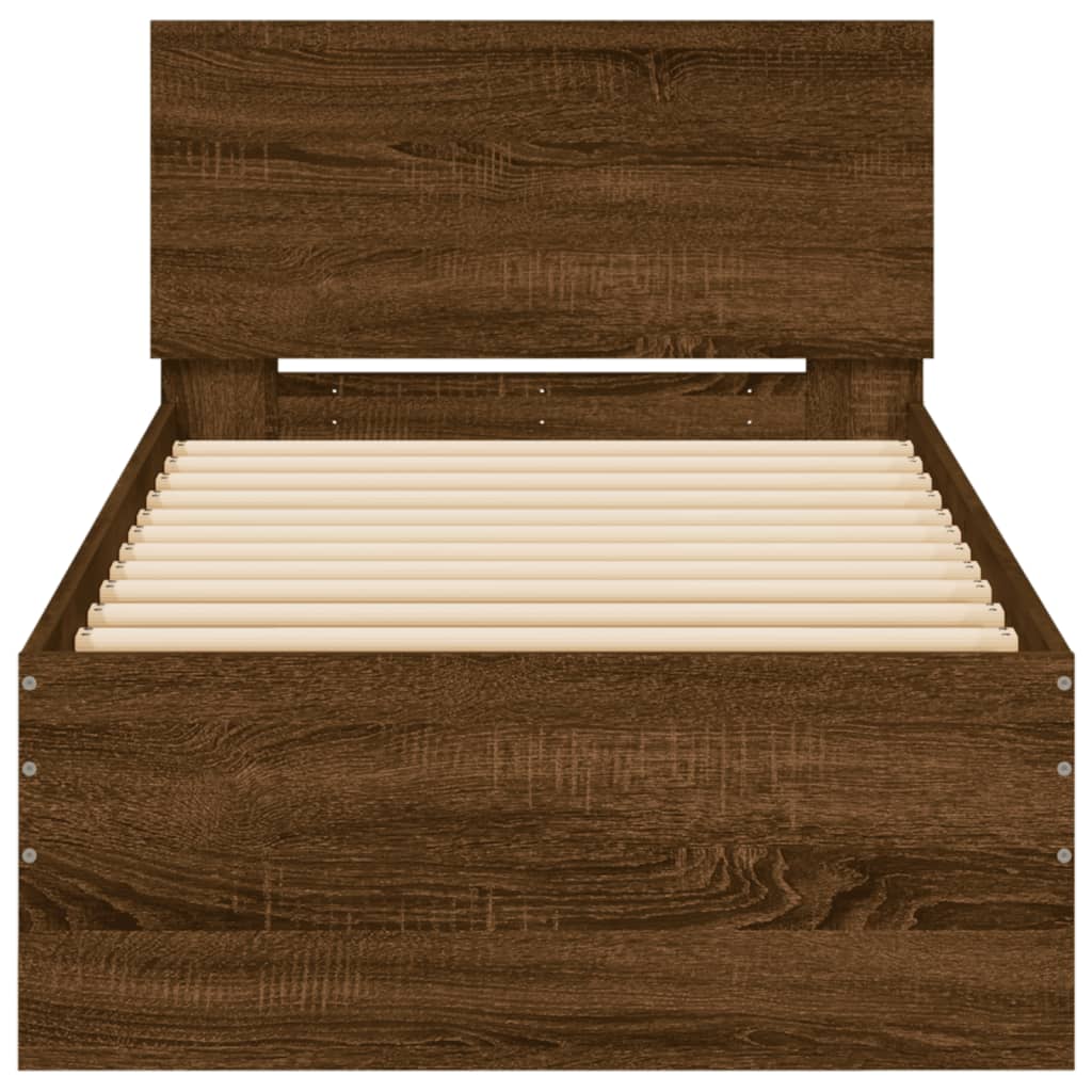 Cadre de lit sans matelas avec tête de lit 90x190 cm - XIOS