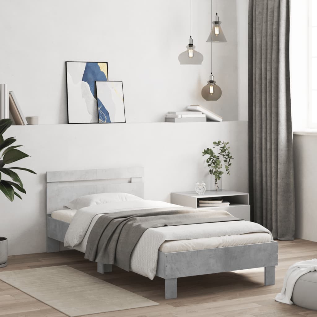 Cadre de lit sans matelas avec lumières LED 100x200 cm - XIOS