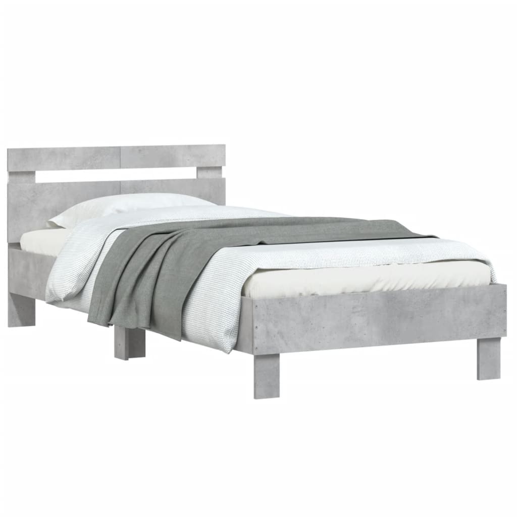 Cadre de lit sans matelas avec lumières LED 100x200 cm - XIOS