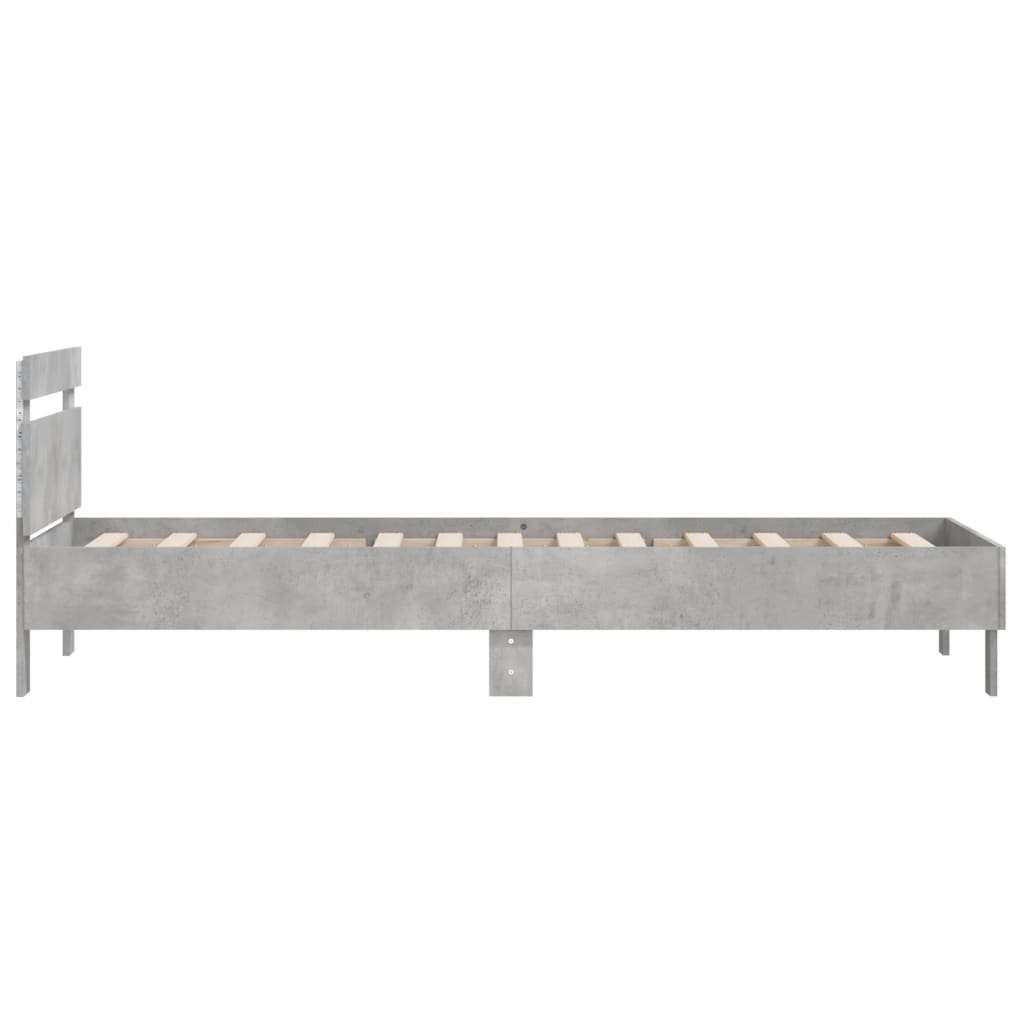 Cadre de lit sans matelas avec lumières LED 100x200 cm - XIOS