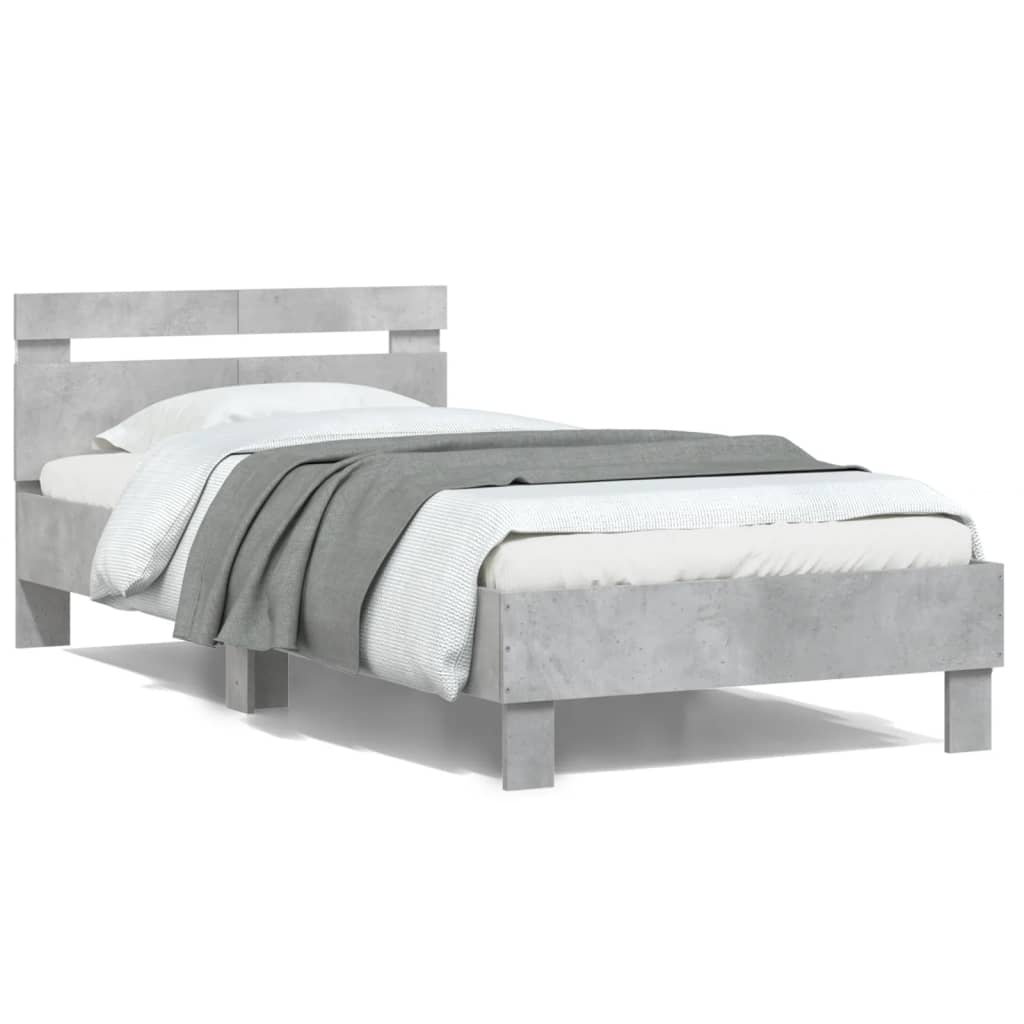Cadre de lit sans matelas avec lumières LED 100x200 cm - XIOS