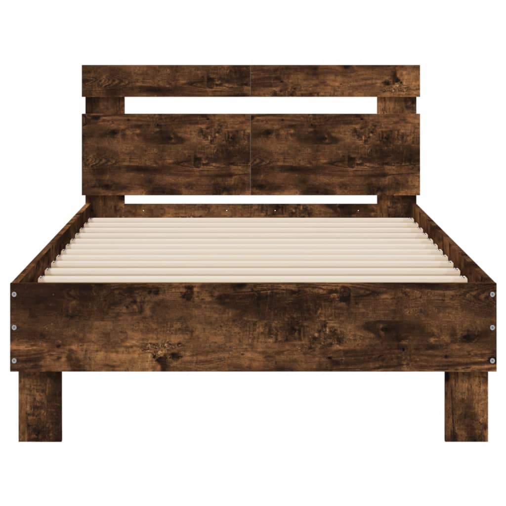 Cadre de lit sans matelas avec lumières LED 100x200 cm - XIOS