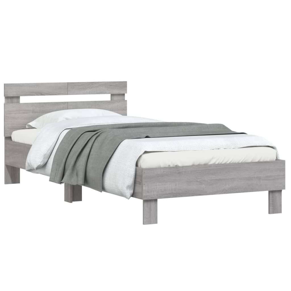 Cadre de lit sans matelas avec lumières LED 100x200 cm - XIOS