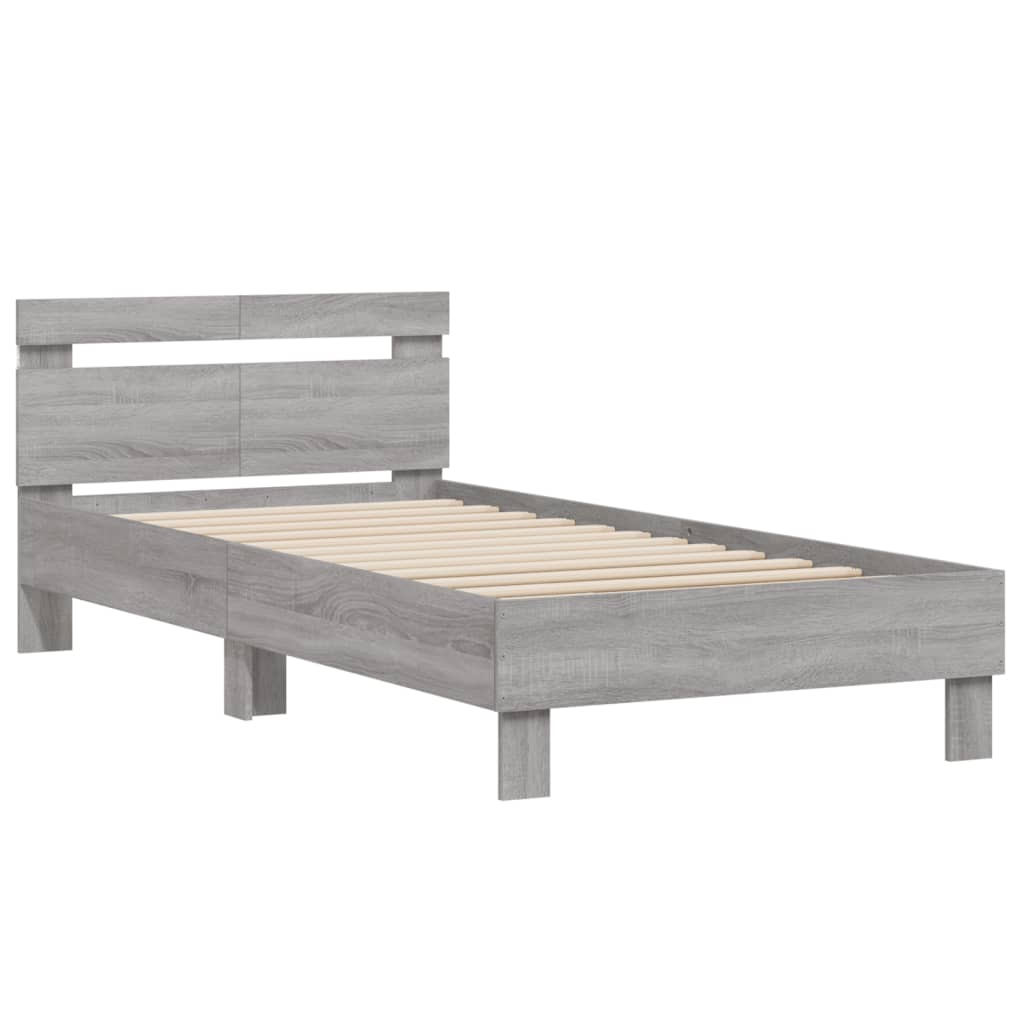 Cadre de lit sans matelas avec lumières LED 100x200 cm - XIOS