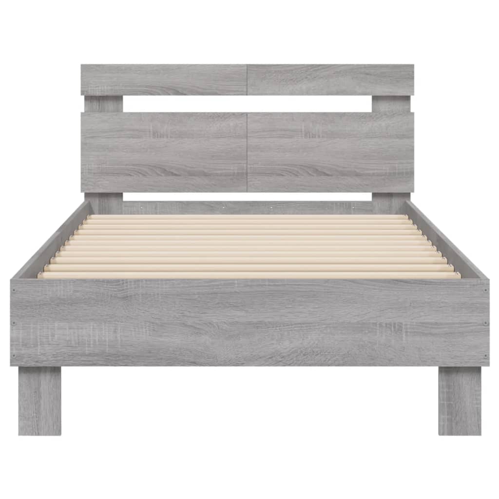 Cadre de lit sans matelas avec lumières LED 100x200 cm - XIOS