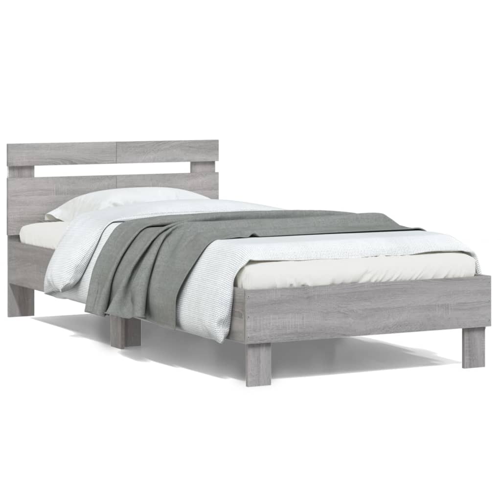 Cadre de lit sans matelas avec lumières LED 100x200 cm - XIOS