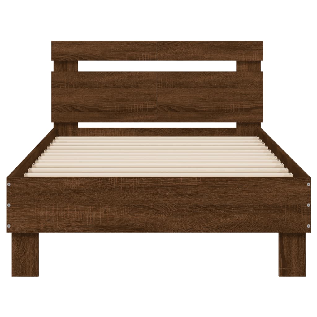 Cadre de lit sans matelas avec lumières LED 100x200 cm - XIOS