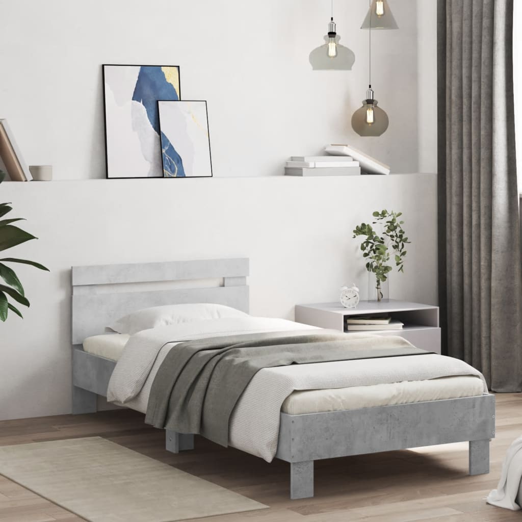 Cadre de lit sans matelas avec lumières LED 90x200 cm - XIOS