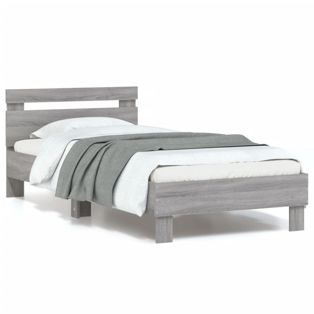 Cadre de lit sans matelas avec lumières LED 90x200 cm - XIOS