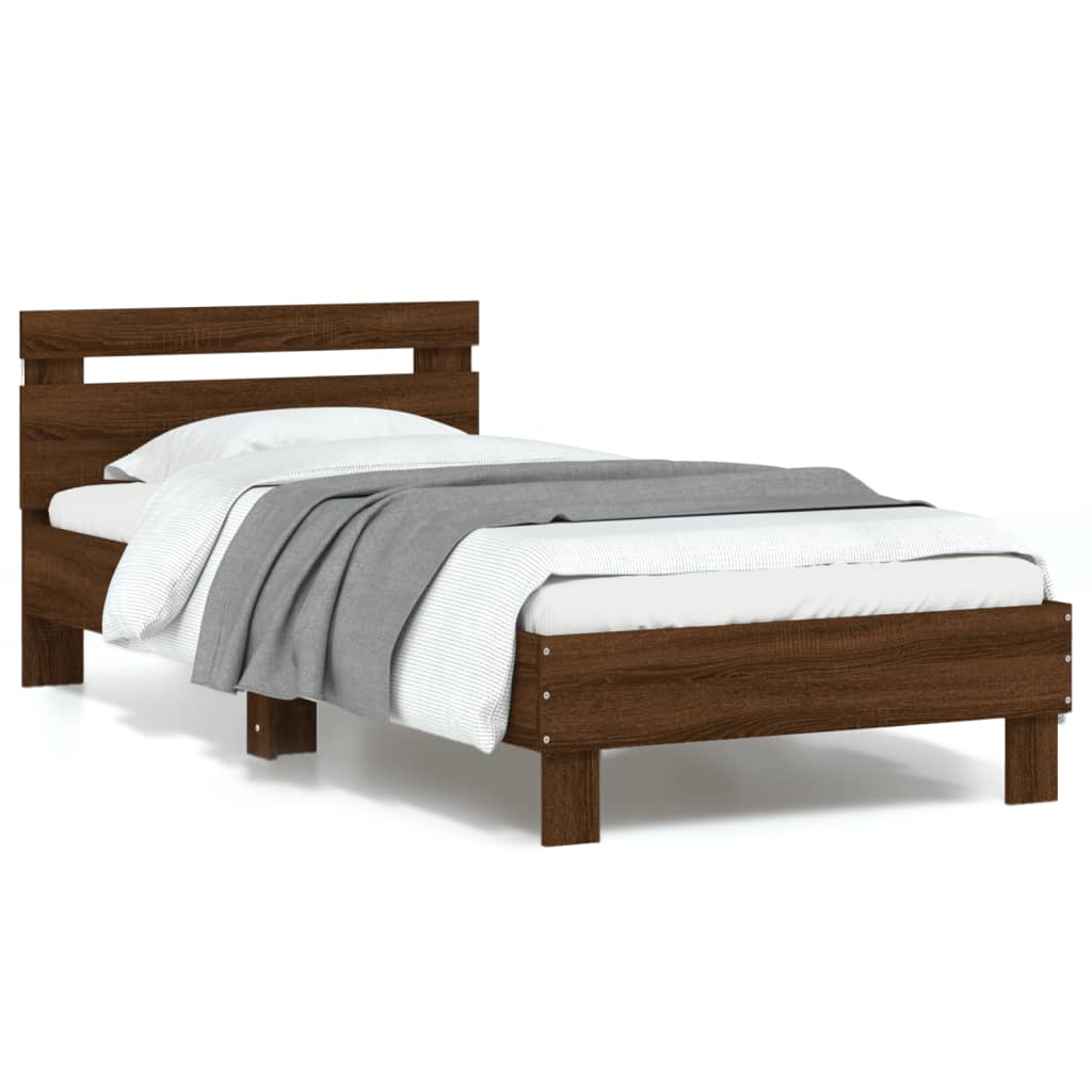 Cadre de lit sans matelas avec lumières LED 90x200 cm - XIOS