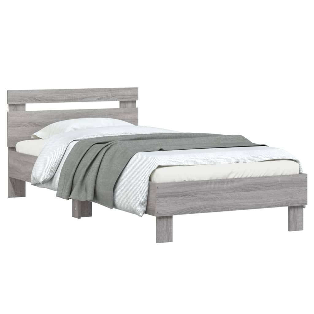 Cadre de lit sans matelas avec lumières LED 90x190 cm - XIOS