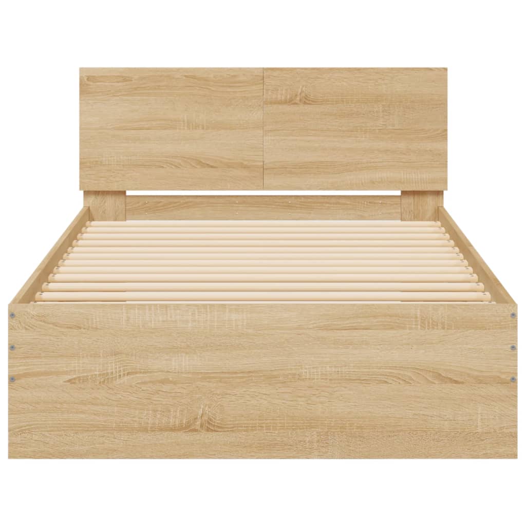 Cadre de lit sans matelas avec lumières LED 100x200 cm - XIOS