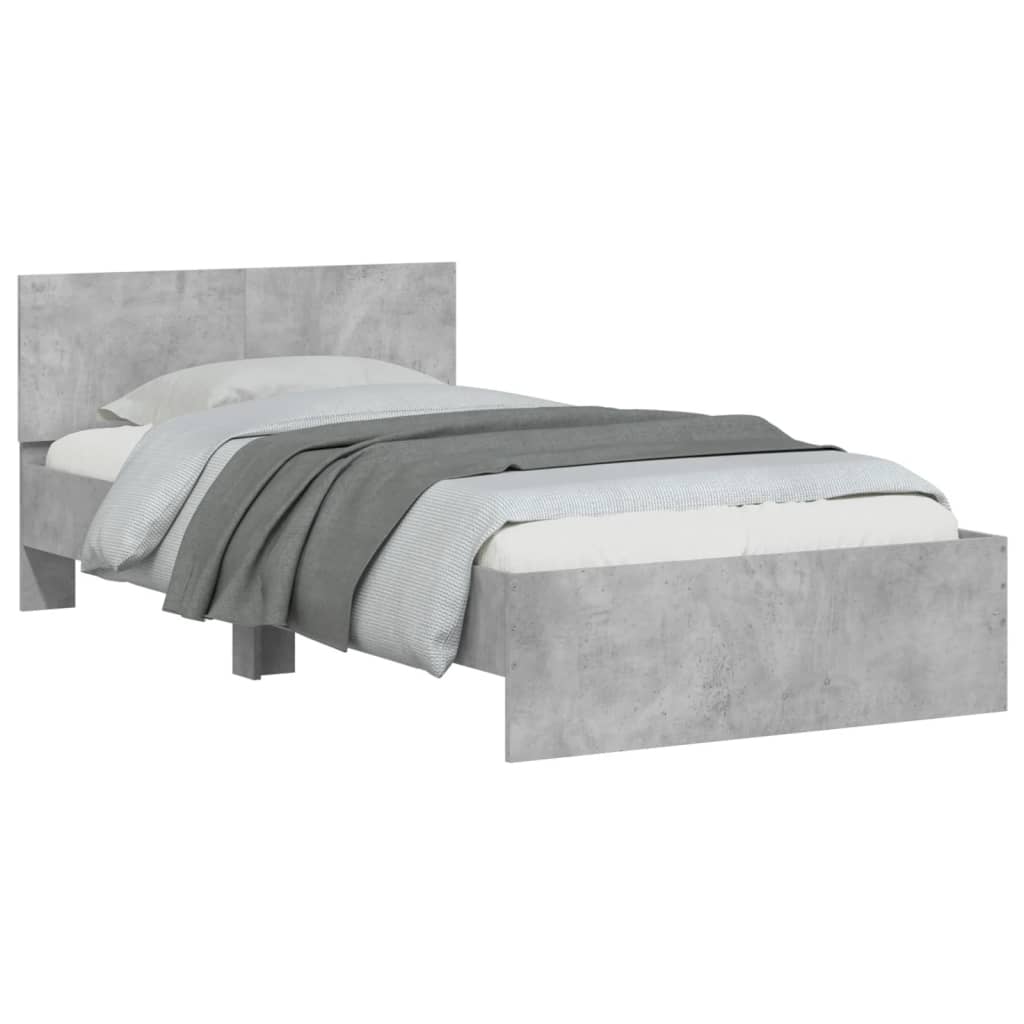 Cadre de lit sans matelas avec lumières LED 100x200 cm - XIOS