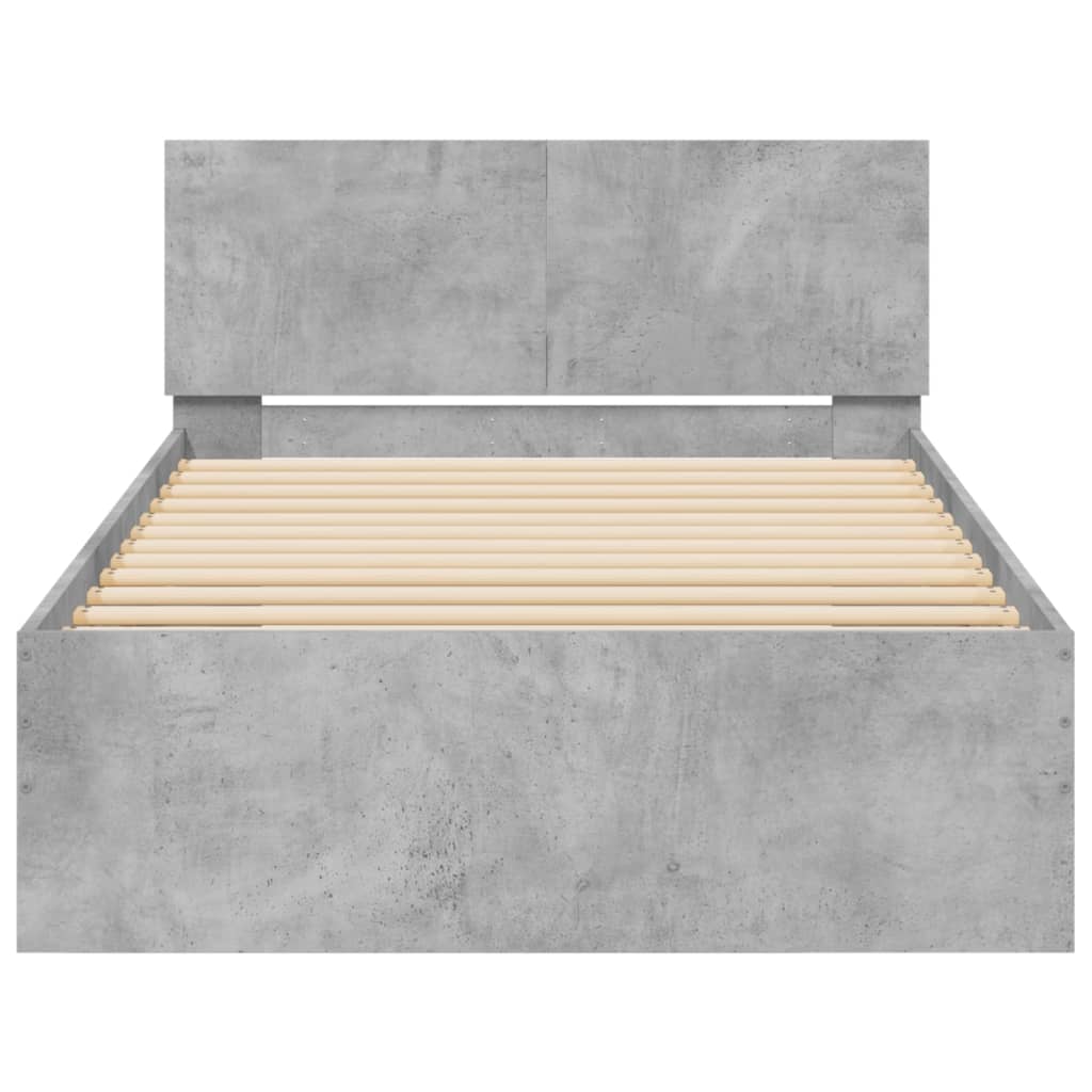 Cadre de lit sans matelas avec lumières LED 100x200 cm - XIOS