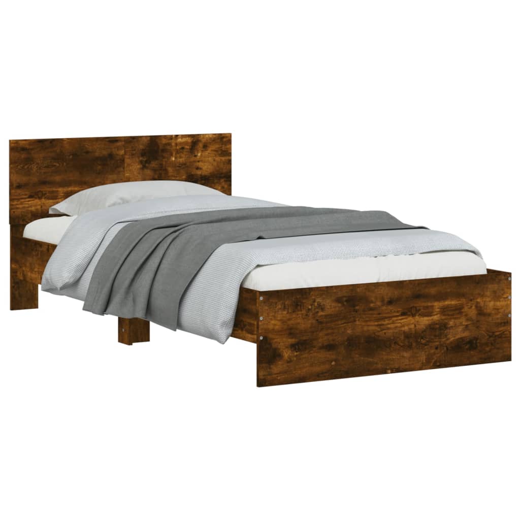Cadre de lit sans matelas avec lumières LED 100x200 cm - XIOS