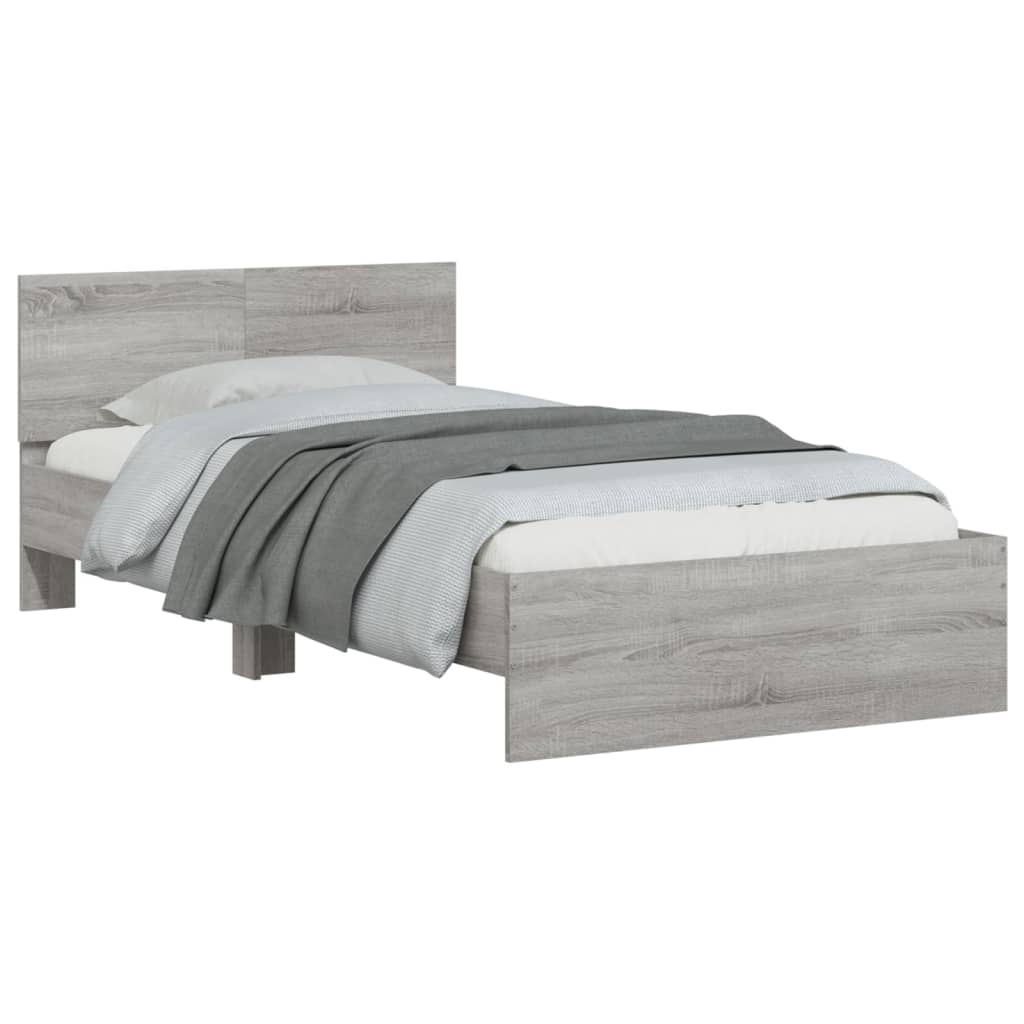 Cadre de lit sans matelas avec lumières LED 100x200 cm - XIOS