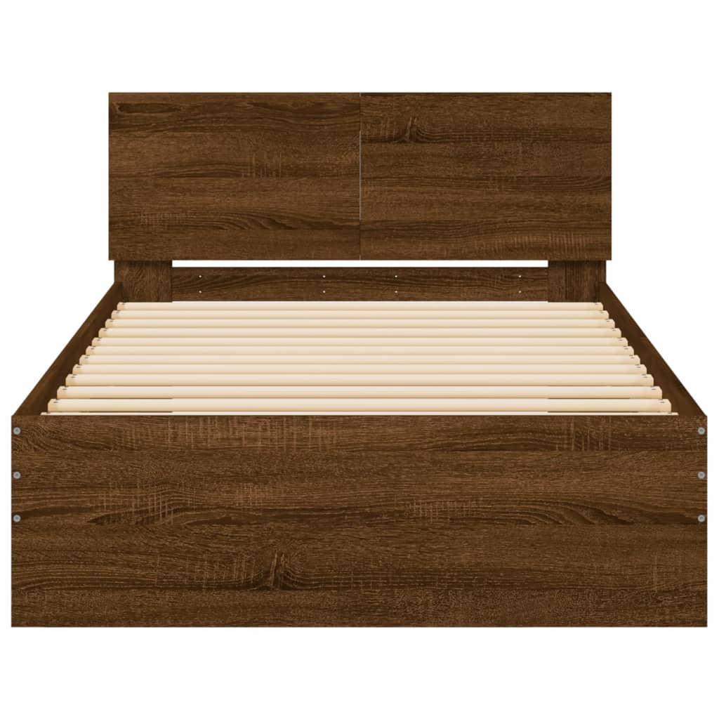 Cadre de lit sans matelas avec lumières LED 100x200 cm - XIOS