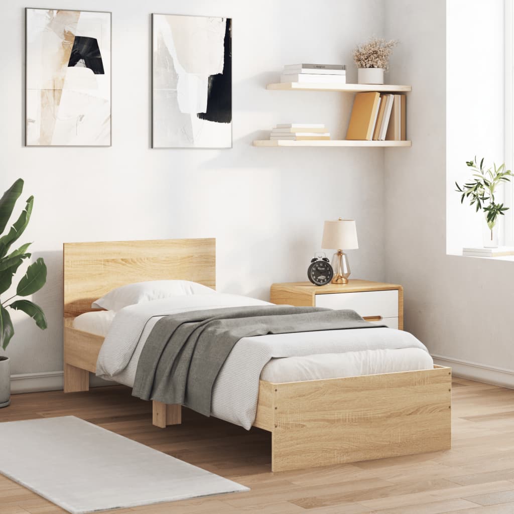 Cadre de lit sans matelas avec lumières LED 90x200 cm - XIOS