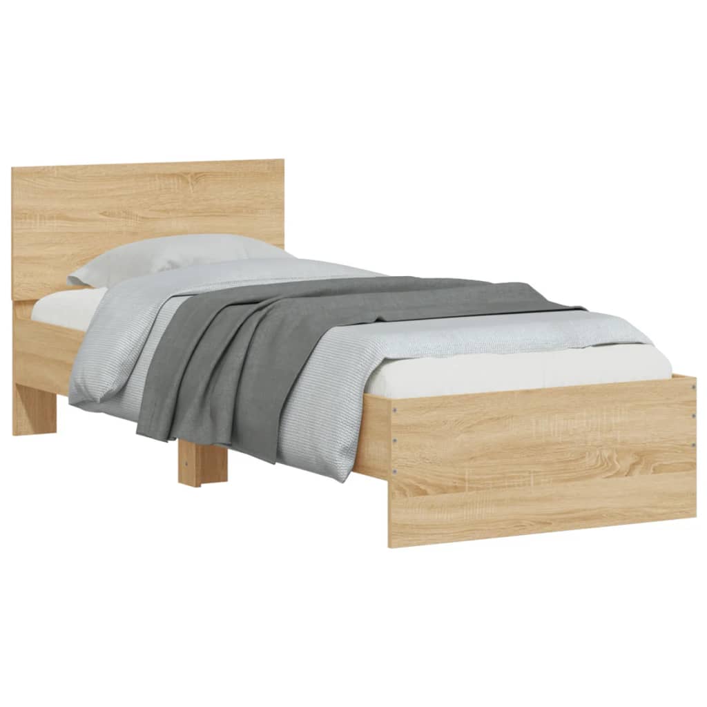 Cadre de lit sans matelas avec lumières LED 90x200 cm - XIOS
