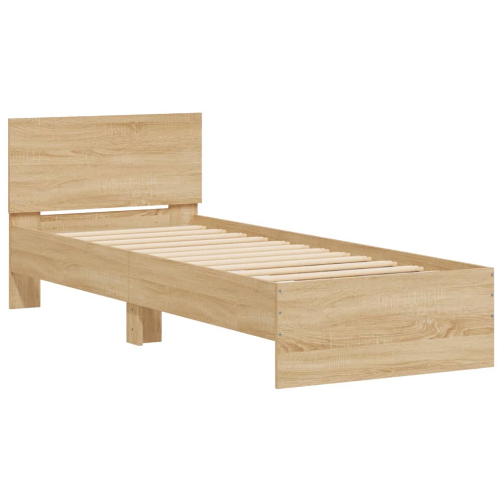 Cadre de lit sans matelas avec lumières LED 90x200 cm - XIOS