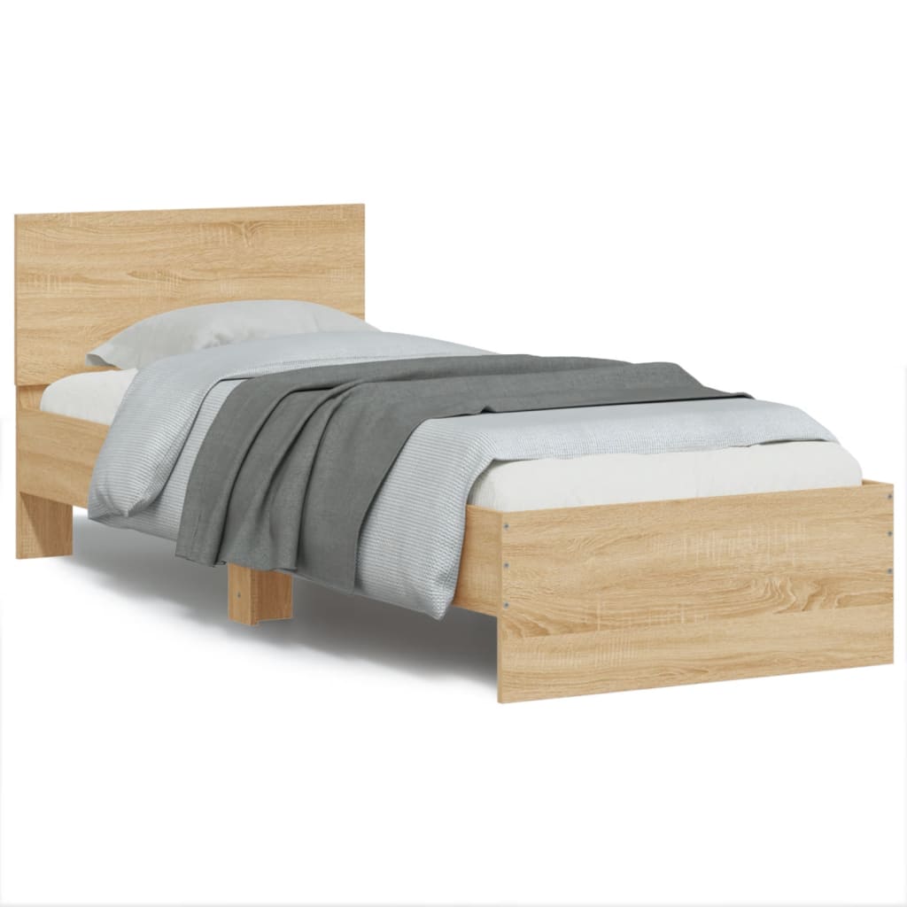 Cadre de lit sans matelas avec lumières LED 90x200 cm - XIOS
