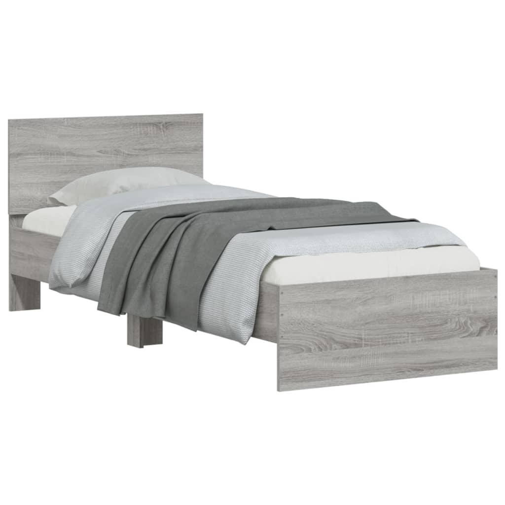 Cadre de lit sans matelas avec lumières LED 90x200 cm - XIOS