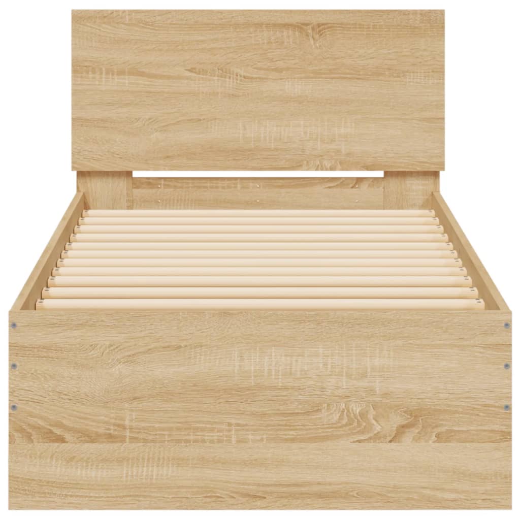Cadre de lit sans matelas avec lumières LED 75x190 cm - XIOS