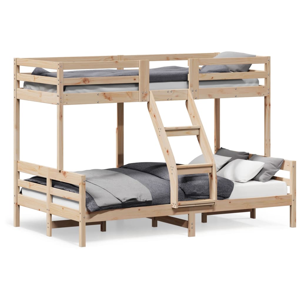 Lit superposé sans matelas 80x200/120x200 cm bois massif - XIOS