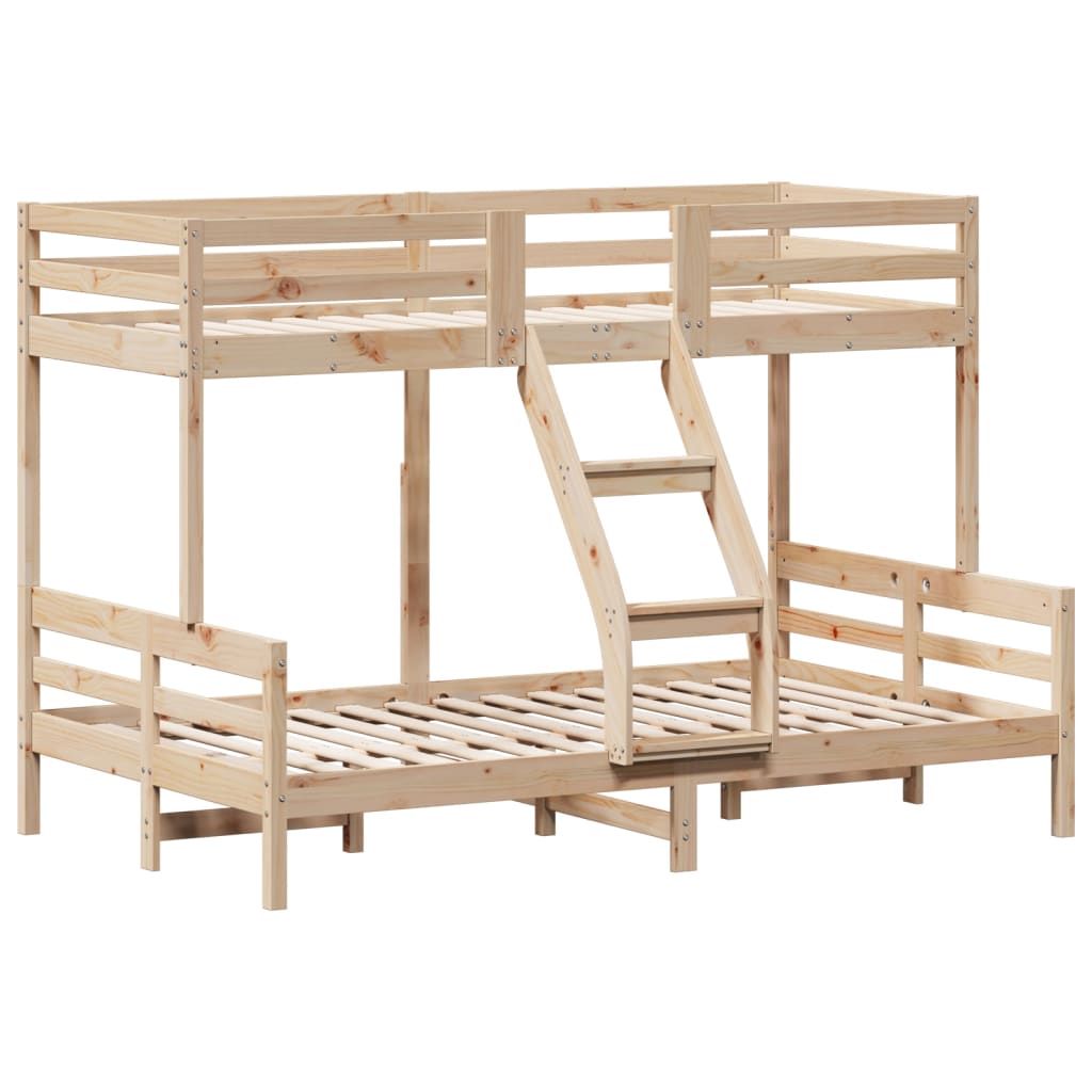 Lit superposé sans matelas 80x200/120x200 cm bois massif - XIOS